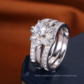 wholesale ladies wedding ring silver diamond engagement ring